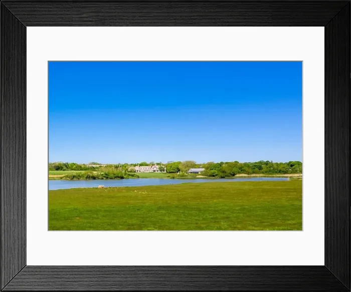 Framed Print : Aerial view of 9 Five Rod Highway, Wainscott, NY Framed Print : Aerial view of 9 Five Rod Highway, Wainscott, NY