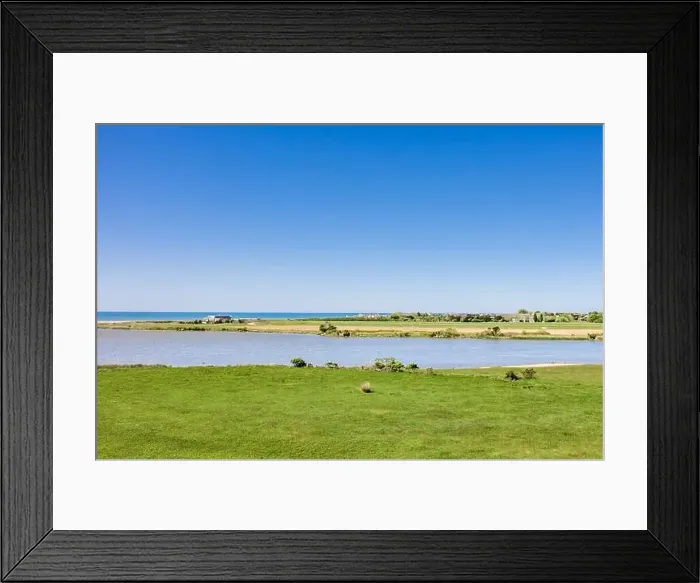 Framed Print : aerial landscape with 131 town line highway, Wainscott, NY Framed Print : aerial landscape with 131 town line highway, Wainscott, NY