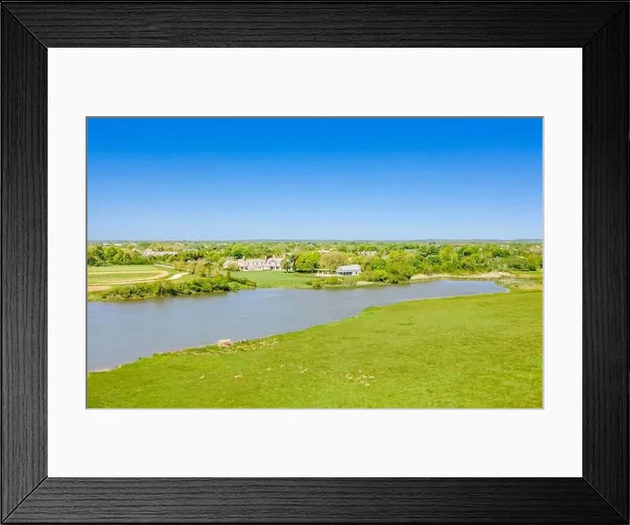 Framed Print : Aerial view of 9 Five Rod Highway, Wainscott, NY Framed Print : Aerial view of 9 Five Rod Highway, Wainscott, NY