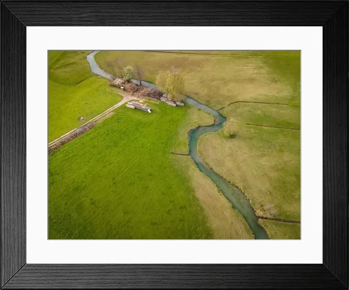 Framed Print : Wonderful place at the Zeller Ache at the Irrsee in Austria Framed Print : Wonderful place at the Zeller Ache at the Irrsee in Austria