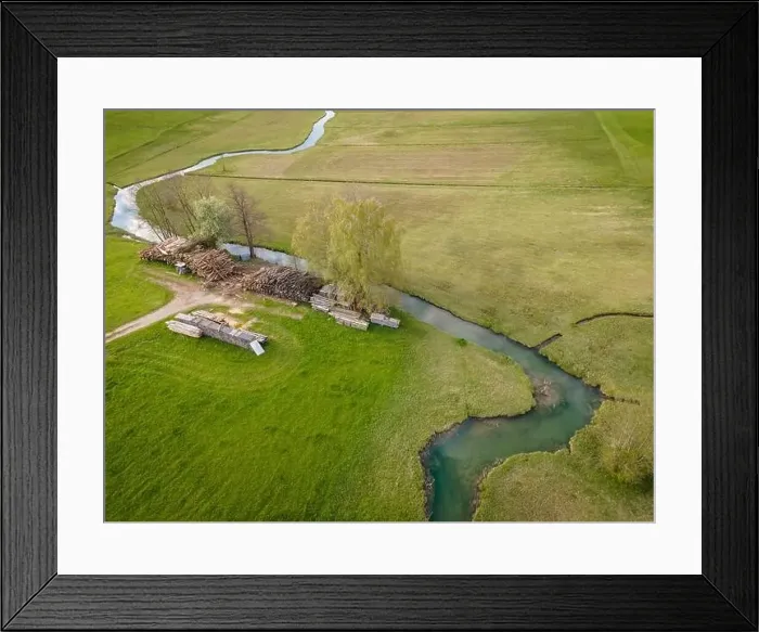 Framed Print : Wonderful place at the Zeller Ache at the Irrsee in Austria Framed Print : Wonderful place at the Zeller Ache at the Irrsee in Austria