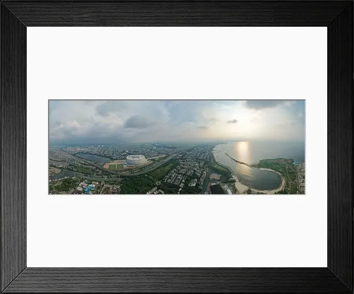 Framed Print : view of the Beautiful scenery of Jakarta International Stadium Framed Print : view of the Beautiful scenery of Jakarta International Stadium