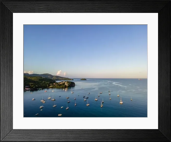 Framed Print : Sunrising in Anse Mitan, Les Trois-Ilets, Martinique, French Antilles Framed Print : Sunrising in Anse Mitan, Les Trois-Ilets, Martinique, French Antilles