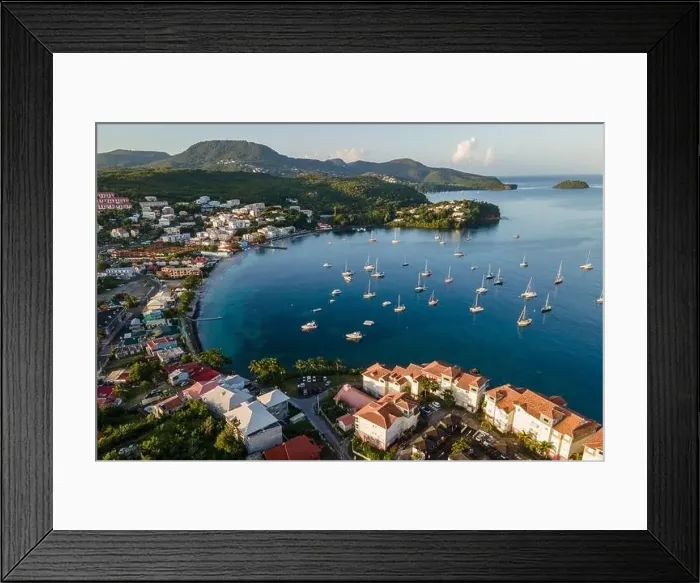 Framed Print : Sunrising in Anse Mitan, Les Trois-Ilets, Martinique, French Antilles Framed Print : Sunrising in Anse Mitan, Les Trois-Ilets, Martinique, French Antilles