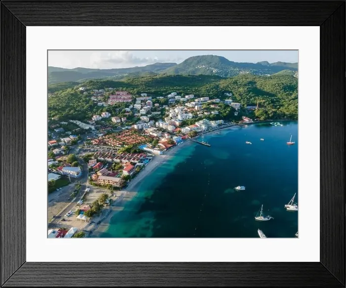 Framed Print : Sunrise in Anse Mitan, Les Trois-Ilets, Martinique, French Antilles Framed Print : Sunrise in Anse Mitan, Les Trois-Ilets, Martinique, French Antilles