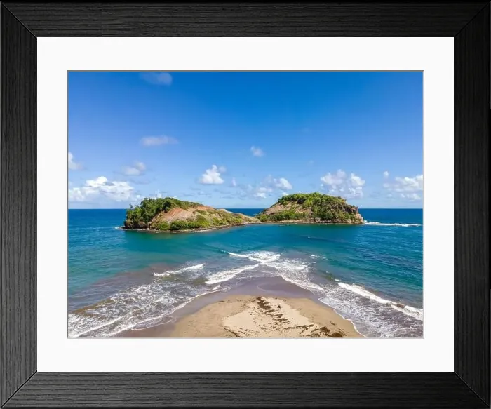 Framed Print : The Islet (and the tombolo), Sainte-Marie, Martinique, French Antilles Framed Print : The Islet (and the tombolo), Sainte-Marie, Martinique, French Antilles