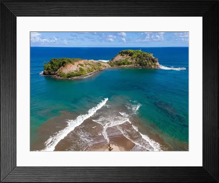Framed Print : The Islet (and the tombolo), Sainte-Marie, Martinique, French Antilles Framed Print : The Islet (and the tombolo), Sainte-Marie, Martinique, French Antilles
