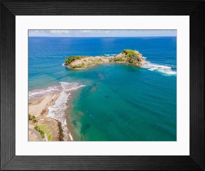 Framed Print : The Islet (and the tombolo), Sainte-Marie, Martinique, French Antilles Framed Print : The Islet (and the tombolo), Sainte-Marie, Martinique, French Antilles
