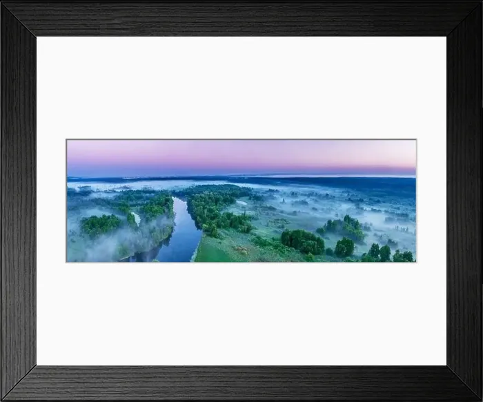 Framed Print : Smoky morning mist over the river Framed Print : Smoky morning mist over the river