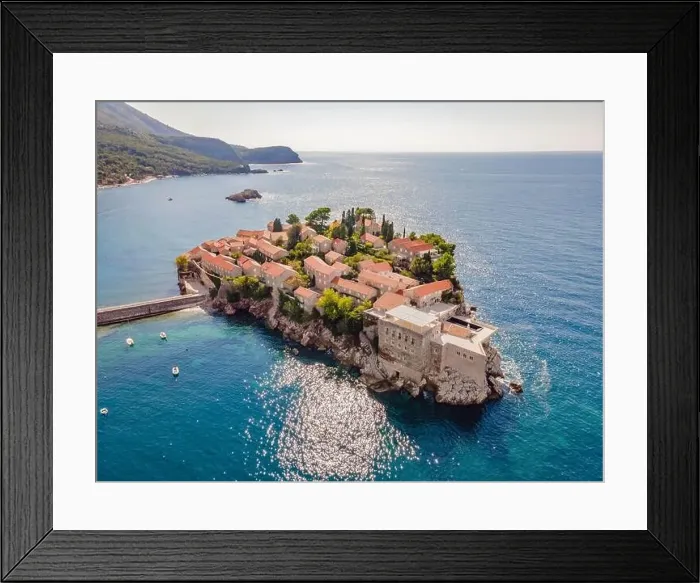 Framed Print : Aerophotography. View from flying drone Framed Print : Aerophotography. View from flying drone