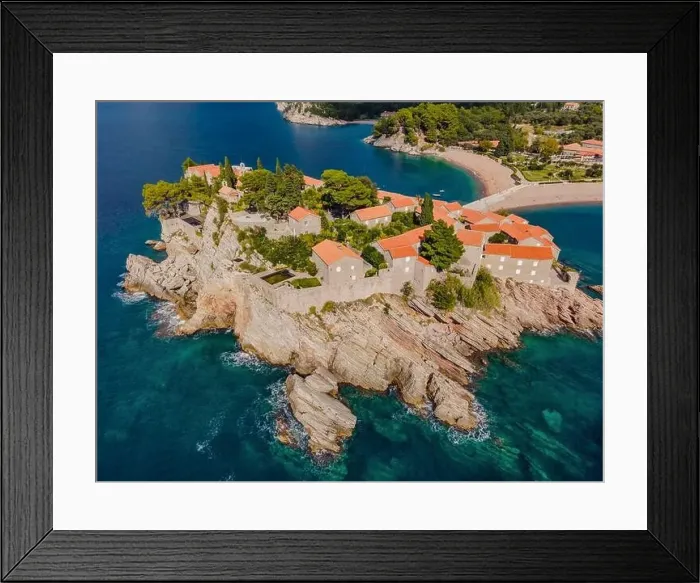Framed Print : Aerophotography. View from flying drone Framed Print : Aerophotography. View from flying drone