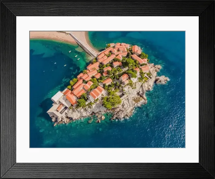 Framed Print : Aerophotography. View from flying drone Framed Print : Aerophotography. View from flying drone