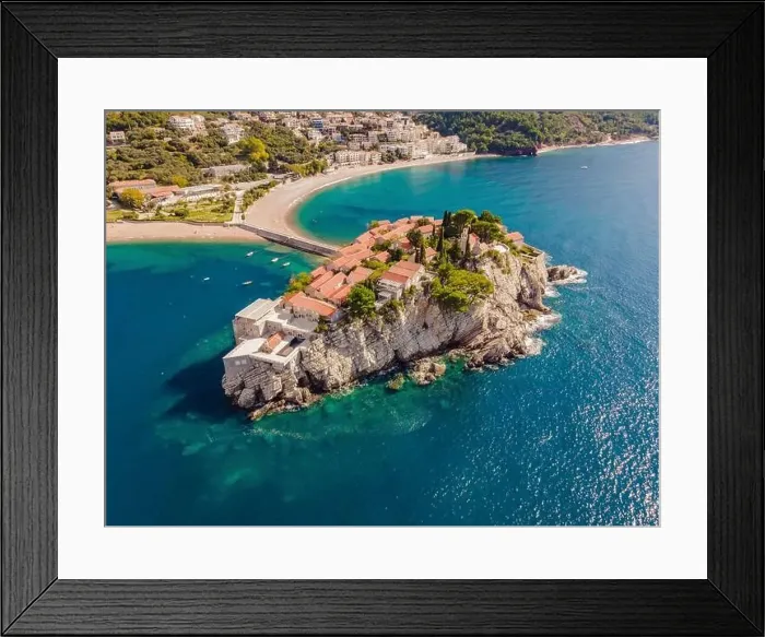 Framed Print : Aerophotography. View from flying drone Framed Print : Aerophotography. View from flying drone