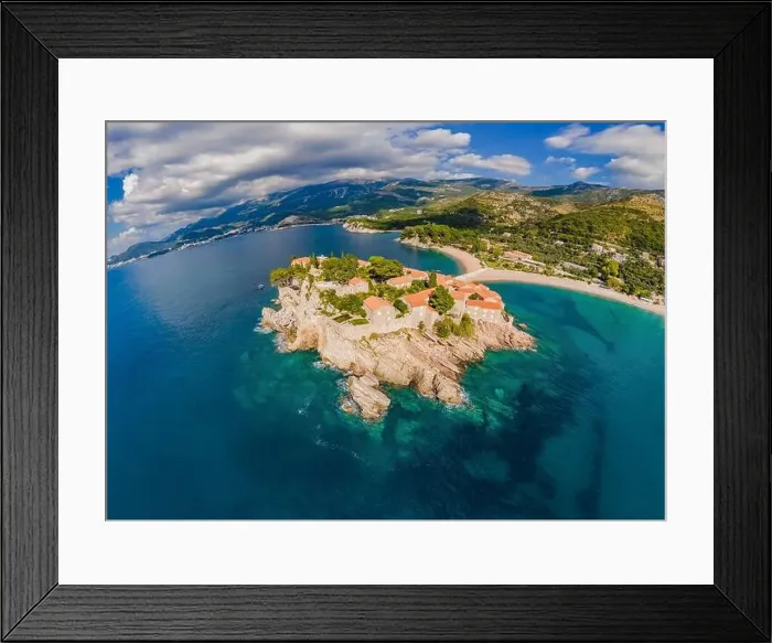 Framed Print : Aerophotography. View from flying drone Framed Print : Aerophotography. View from flying drone