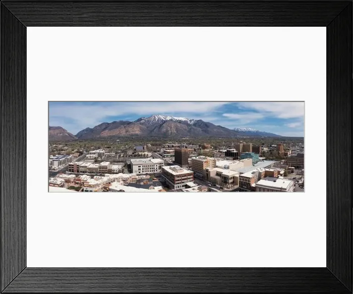 Framed Print : Ogden, Utah, USA. Aerial panorama Framed Print : Ogden, Utah, USA. Aerial panorama