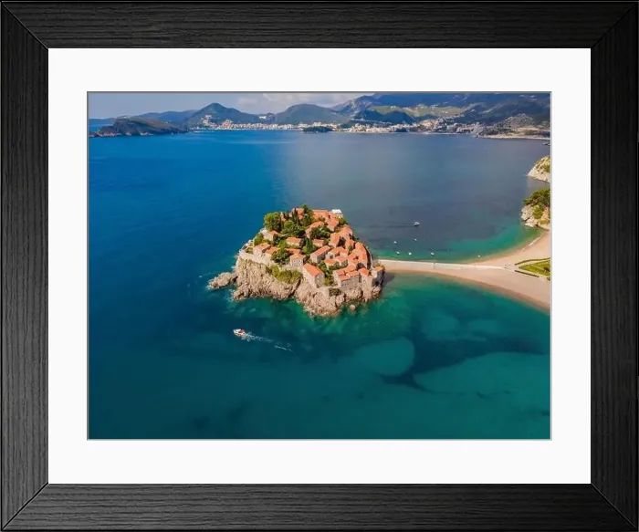 Framed Print : Aerophotography. View from flying drone Framed Print : Aerophotography. View from flying drone