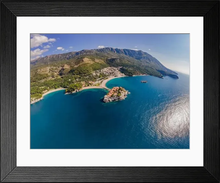 Framed Print : Aerophotography. View from flying drone Framed Print : Aerophotography. View from flying drone