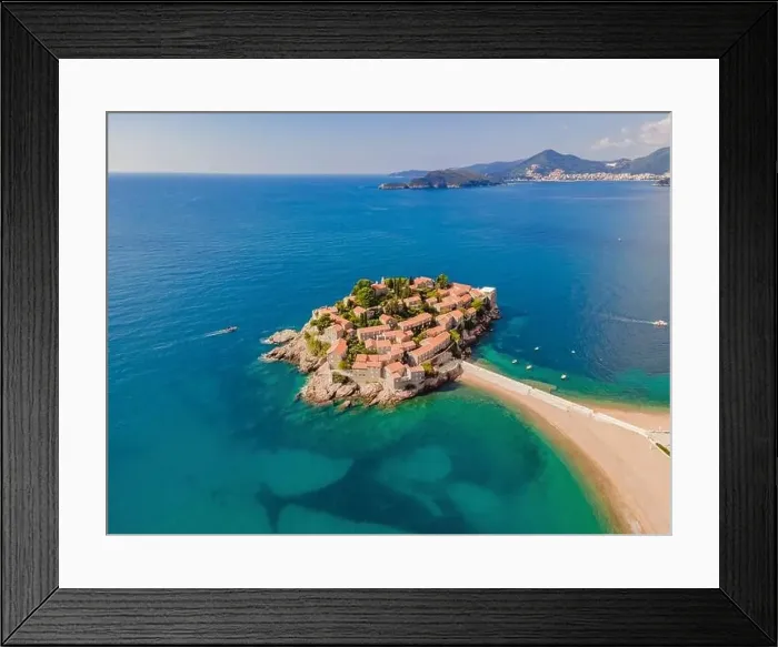 Framed Print : Aerophotography. View from flying drone Framed Print : Aerophotography. View from flying drone