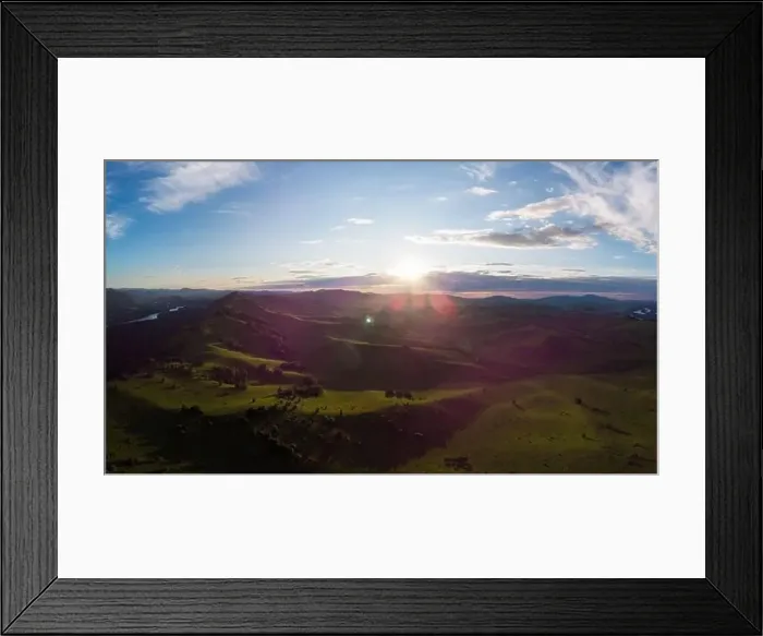 Framed Print : Aerial Panorama drone shot of beauty dawn on the peak, in the mountains in Altay, summertime Framed Print : Aerial Panorama drone shot of beauty dawn on the peak, in the mountains in Altay, summertime