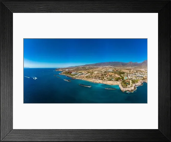 Framed Print : White sandy El Duque beach and coastline in Tenerife. Adeje coast Canary island, Spain Framed Print : White sandy El Duque beach and coastline in Tenerife. Adeje coast Canary island, Spain