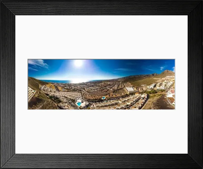 Framed Print : Aerial drone view with Las Americas beach at Costa Adeje, Tenerife, Canary Framed Print : Aerial drone view with Las Americas beach at Costa Adeje, Tenerife, Canary