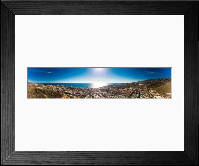 Framed Print : Aerial drone view with Las Americas beach at Costa Adeje, Tenerife, Canary Framed Print : Aerial drone view with Las Americas beach at Costa Adeje, Tenerife, Canary