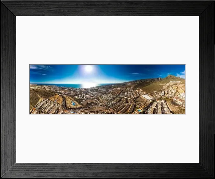 Framed Print : Aerial drone view with Las Americas beach at Costa Adeje, Tenerife, Canary Framed Print : Aerial drone view with Las Americas beach at Costa Adeje, Tenerife, Canary