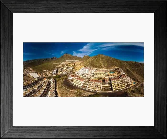 Framed Print : Aerial drone view with Las Americas beach at Costa Adeje, Tenerife, Canary Framed Print : Aerial drone view with Las Americas beach at Costa Adeje, Tenerife, Canary