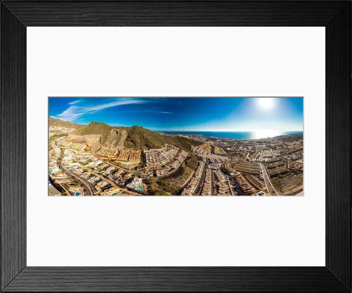 Framed Print : Aerial drone view with Las Americas beach at Costa Adeje, Tenerife, Canary Framed Print : Aerial drone view with Las Americas beach at Costa Adeje, Tenerife, Canary