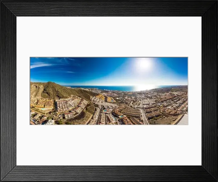 Framed Print : Aerial drone view with Las Americas beach at Costa Adeje, Tenerife, Canary Framed Print : Aerial drone view with Las Americas beach at Costa Adeje, Tenerife, Canary