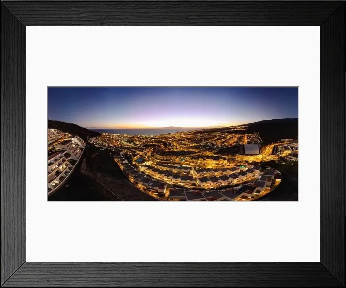 Framed Print : Aerial drone view with Las Americas beach at Costa Adeje, Tenerife, Canary Framed Print : Aerial drone view with Las Americas beach at Costa Adeje, Tenerife, Canary