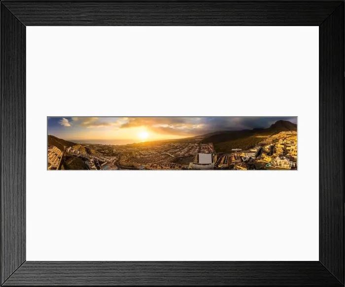 Framed Print : Aerial drone view with Las Americas beach at Costa Adeje, Tenerife, Canary Framed Print : Aerial drone view with Las Americas beach at Costa Adeje, Tenerife, Canary
