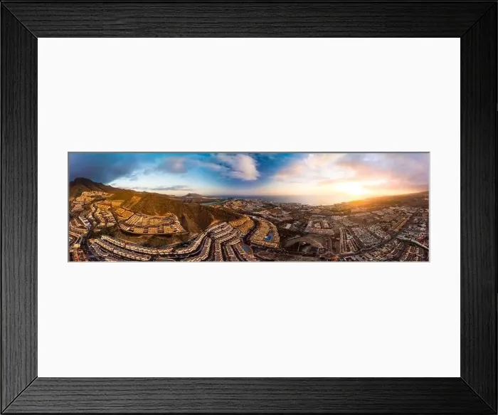 Framed Print : Aerial drone view with Las Americas beach at Costa Adeje, Tenerife, Canary Framed Print : Aerial drone view with Las Americas beach at Costa Adeje, Tenerife, Canary