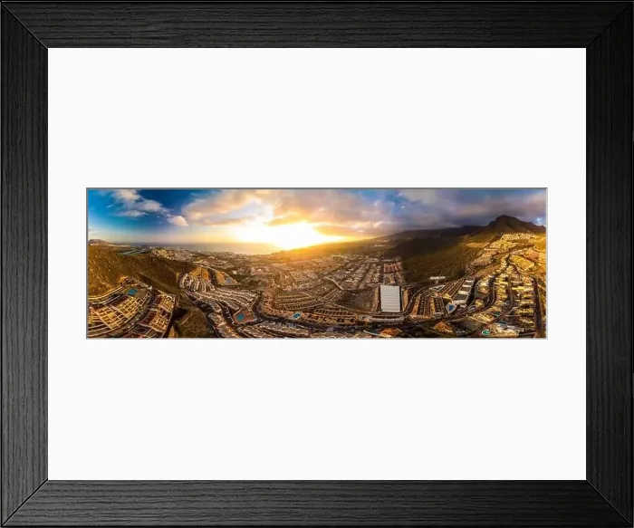 Framed Print : Aerial drone view with Las Americas beach at Costa Adeje, Tenerife, Canary Framed Print : Aerial drone view with Las Americas beach at Costa Adeje, Tenerife, Canary