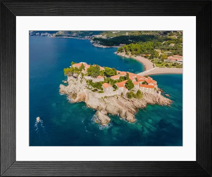 Framed Print : Aerophotography. View from flying drone Framed Print : Aerophotography. View from flying drone