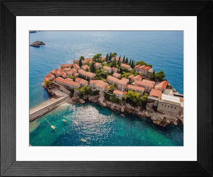 Framed Print : Aerophotography. View from flying drone Framed Print : Aerophotography. View from flying drone