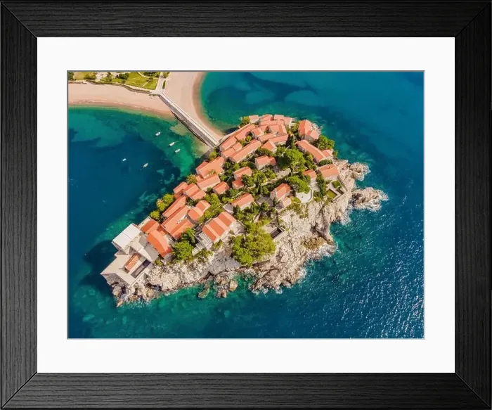 Framed Print : Aerophotography. View from flying drone Framed Print : Aerophotography. View from flying drone