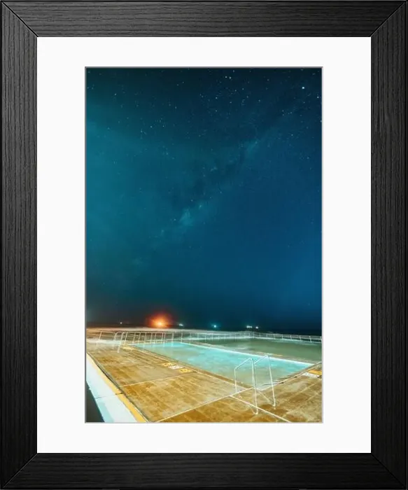 Framed Print : Towradgi Beach ocean pool at night Framed Print : Towradgi Beach ocean pool at night