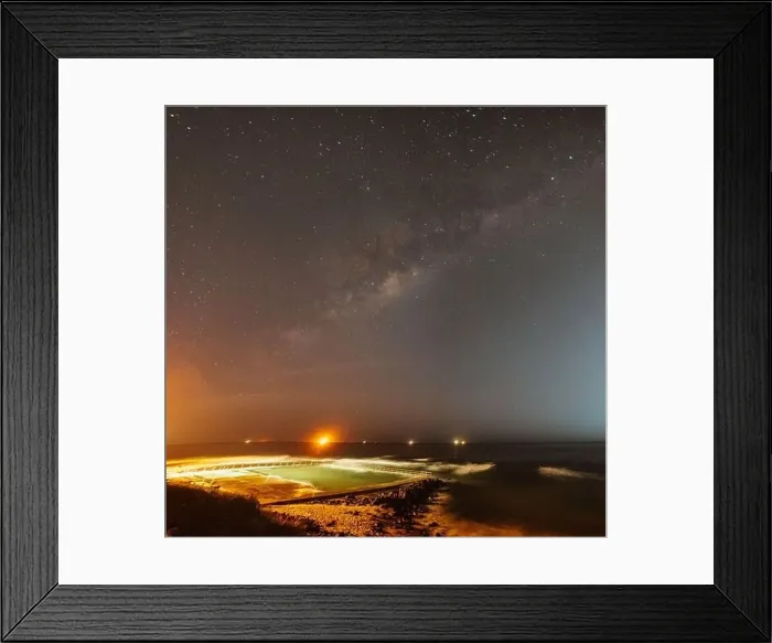 Framed Print : Towradgi Beach ocean pool at night Framed Print : Towradgi Beach ocean pool at night
