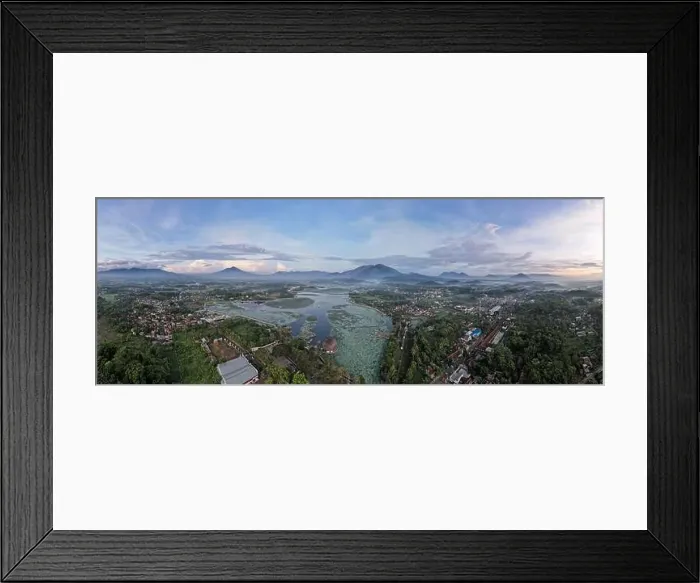 Framed Print : Aerial view of Situ Bagendit is a famous tourist spot in Garut with mountain view. Garut, Indonesia, May 19, 2022 Framed Print : Aerial view of Situ Bagendit is a famous tourist spot in Garut with mountain view. Garut, Indonesia, May 19, 2022