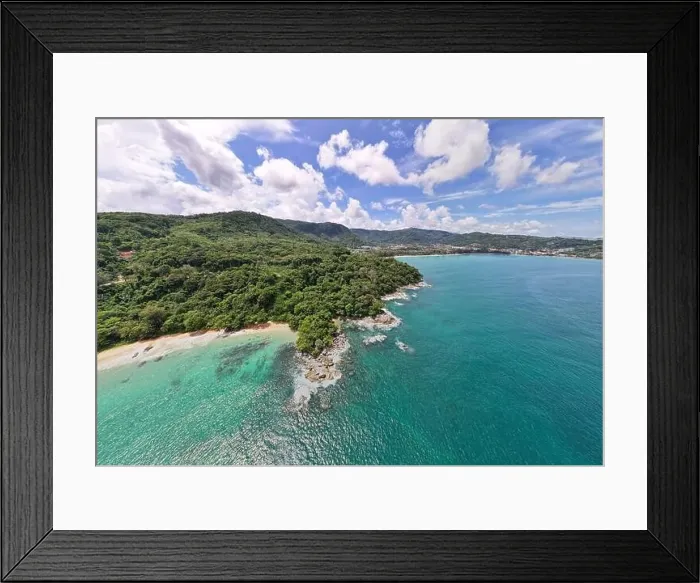 Framed Print : Panorama landscape nature view from Drone camera Framed Print : Panorama landscape nature view from Drone camera