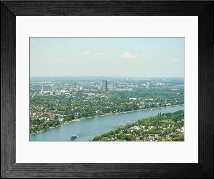 Framed Print : Panoramic view of the city of Bonn and the river Rhine Framed Print : Panoramic view of the city of Bonn and the river Rhine