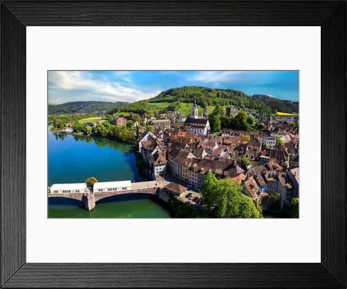Framed Print : Romantic beuatiful paces of Switzerland Framed Print : Romantic beuatiful paces of Switzerland