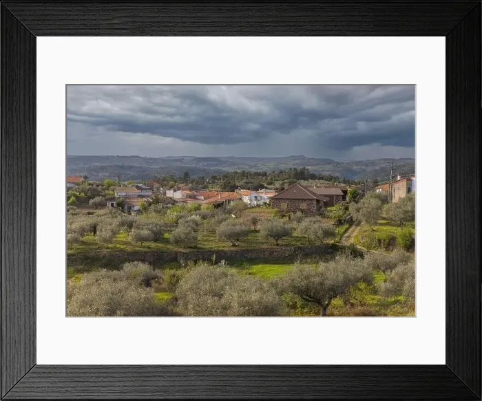 Framed Print : View of Portuguese rural village in northern Portugal Framed Print : View of Portuguese rural village in northern Portugal