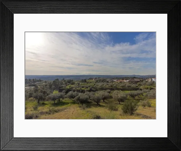 Framed Print : View of Portuguese rural village in northern Portugal Framed Print : View of Portuguese rural village in northern Portugal