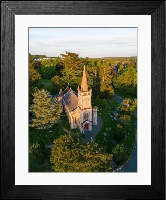 Framed Print : Shaw Church during golden hour Framed Print : Shaw Church during golden hour