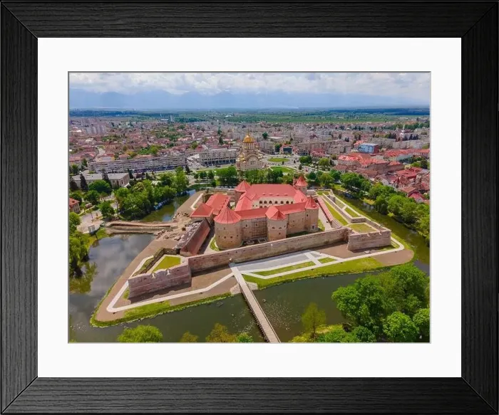 Framed Print : Aerial photography of the Citadel of Fagaras Framed Print : Aerial photography of the Citadel of Fagaras