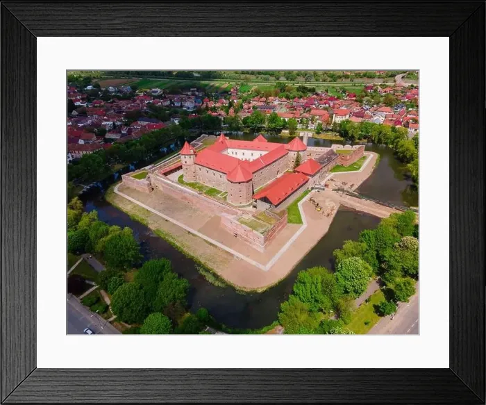 Framed Print : Aerial photography of the Citadel of Fagaras Framed Print : Aerial photography of the Citadel of Fagaras