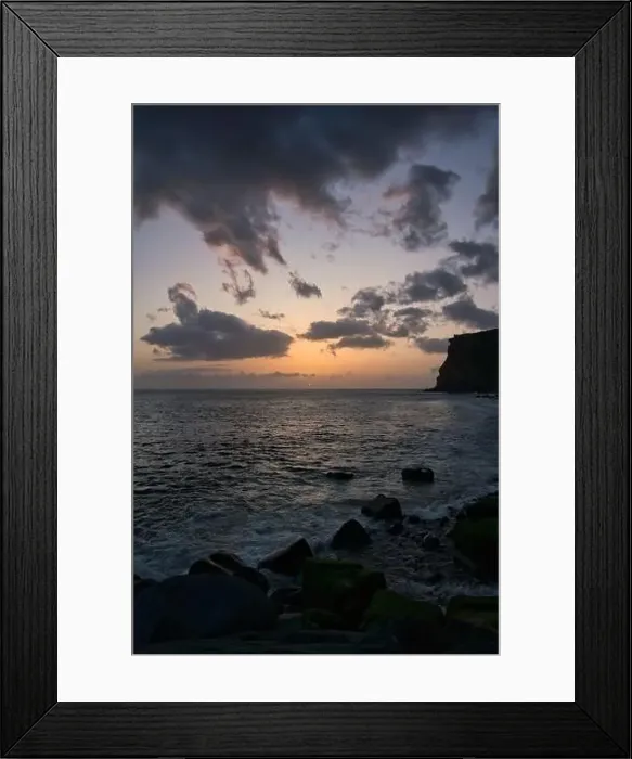 Framed Print : A Beautiful sunset on the Atlantic Ocean off the coast of Madeira island, Portugal, seen from Calheta Framed Print : A Beautiful sunset on the Atlantic Ocean off the coast of Madeira island, Portugal, seen from Calheta