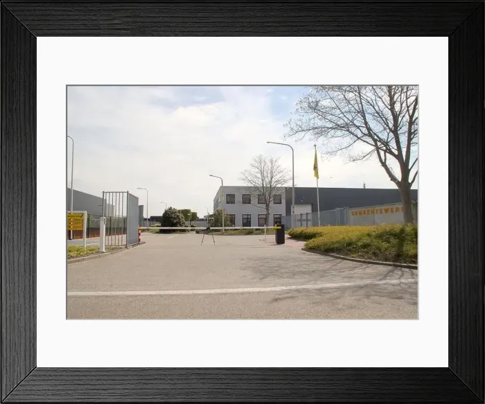 Framed Print : resource square of the municipality of Waddinxveen for recycling in the Netherlands Framed Print : resource square of the municipality of Waddinxveen for recycling in the Netherlands